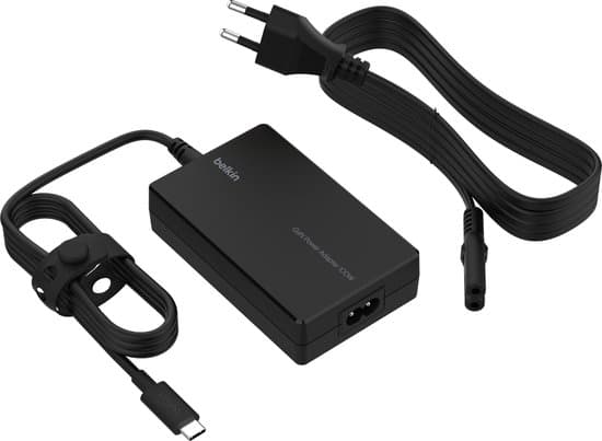 Belkin USB-C Oplader 100W met GaN Technologie – Snellader voor MacBook,